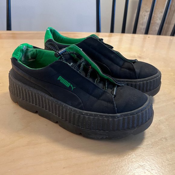 FENTY X Puma Cleated Creepers - Green / Black - Picture 1 of 5